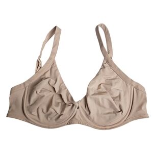 La Perla Tan Underwire Bra Mesh Cup Sling Size 2 / 34" Band Made In Italy